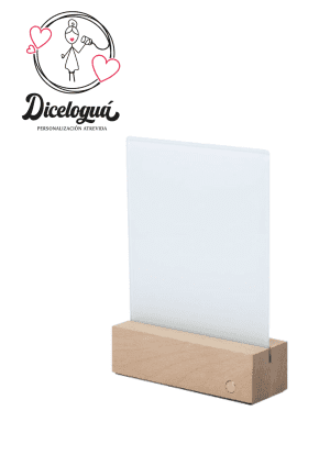 PLACA CON SOPORTE LAMPARA