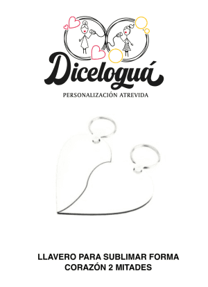 LLAVERO CORAZON 2 MITADES